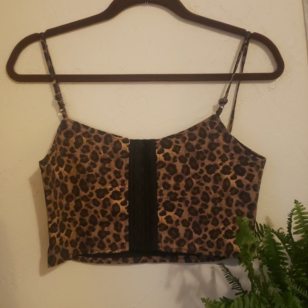 Afends cheetah print crop top - Picture 2 of 6